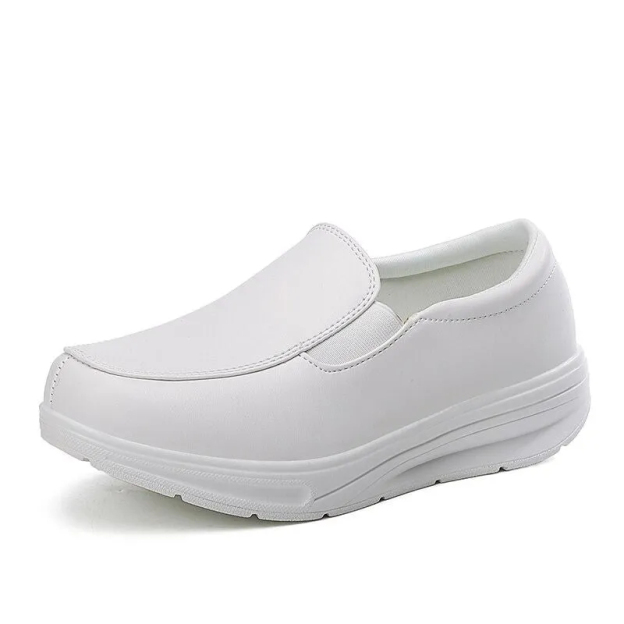 Leather Orthopedic Slip-on Nurse Shoes
