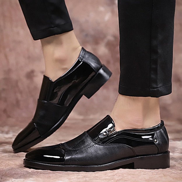 Men's Elegant Pointed Toe Dress Shoes Slip-On Office Business Loafers