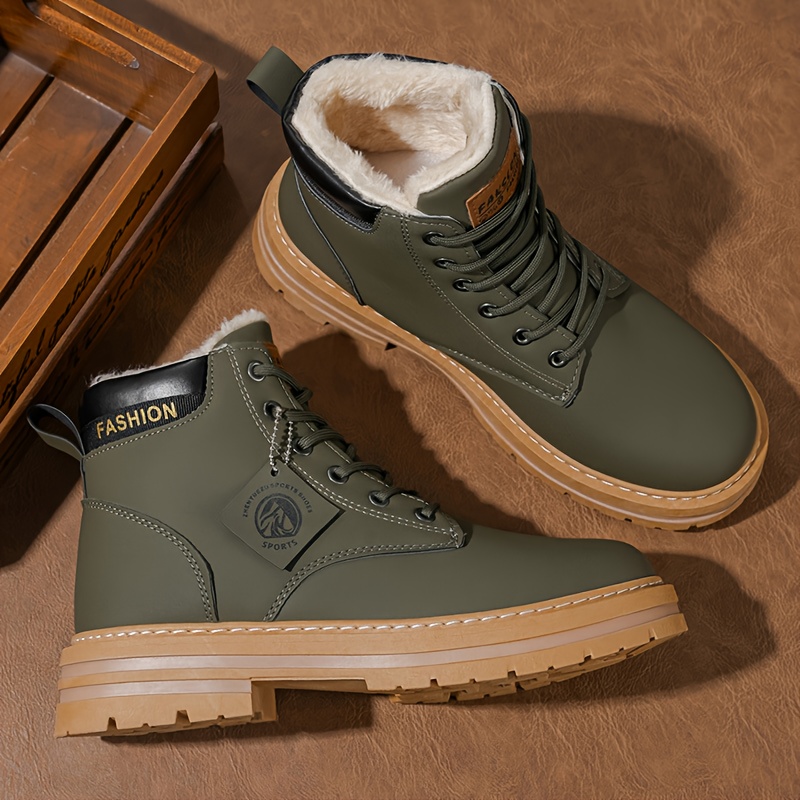 Men's Slip-Resistant Outdoor Snow Boots for Hiking, Running, Gym