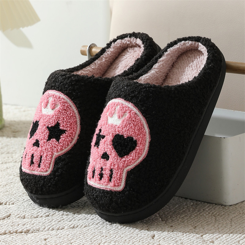Y2K Skull Slippers