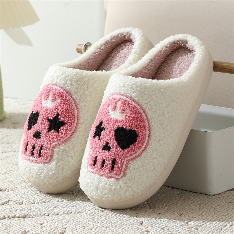 Y2K Skull Slippers