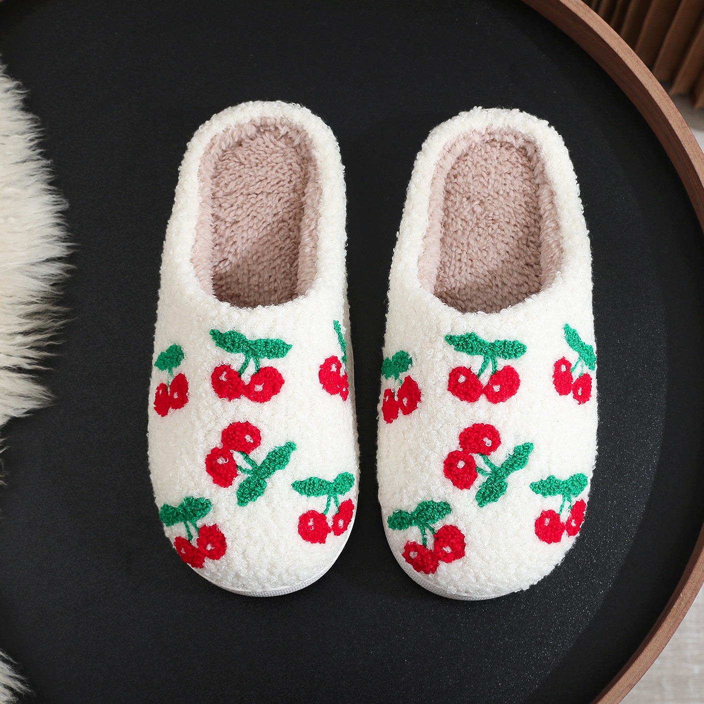 Cherry Slippers