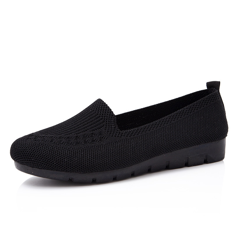 Women's Knitted Lightweight Loafers, Non-slip Flat Loafers