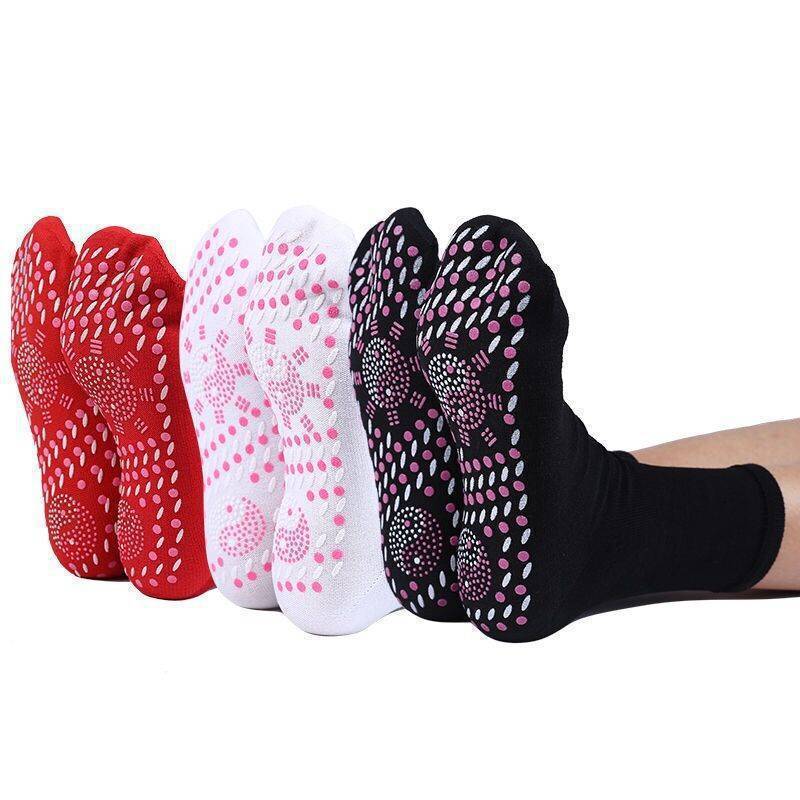 2/5/10pairs Tourmaline Self-Heating Socks Winter Warm Thermal Health Care Socks Slimming Health Short Sock Magnetic Therapy Sock