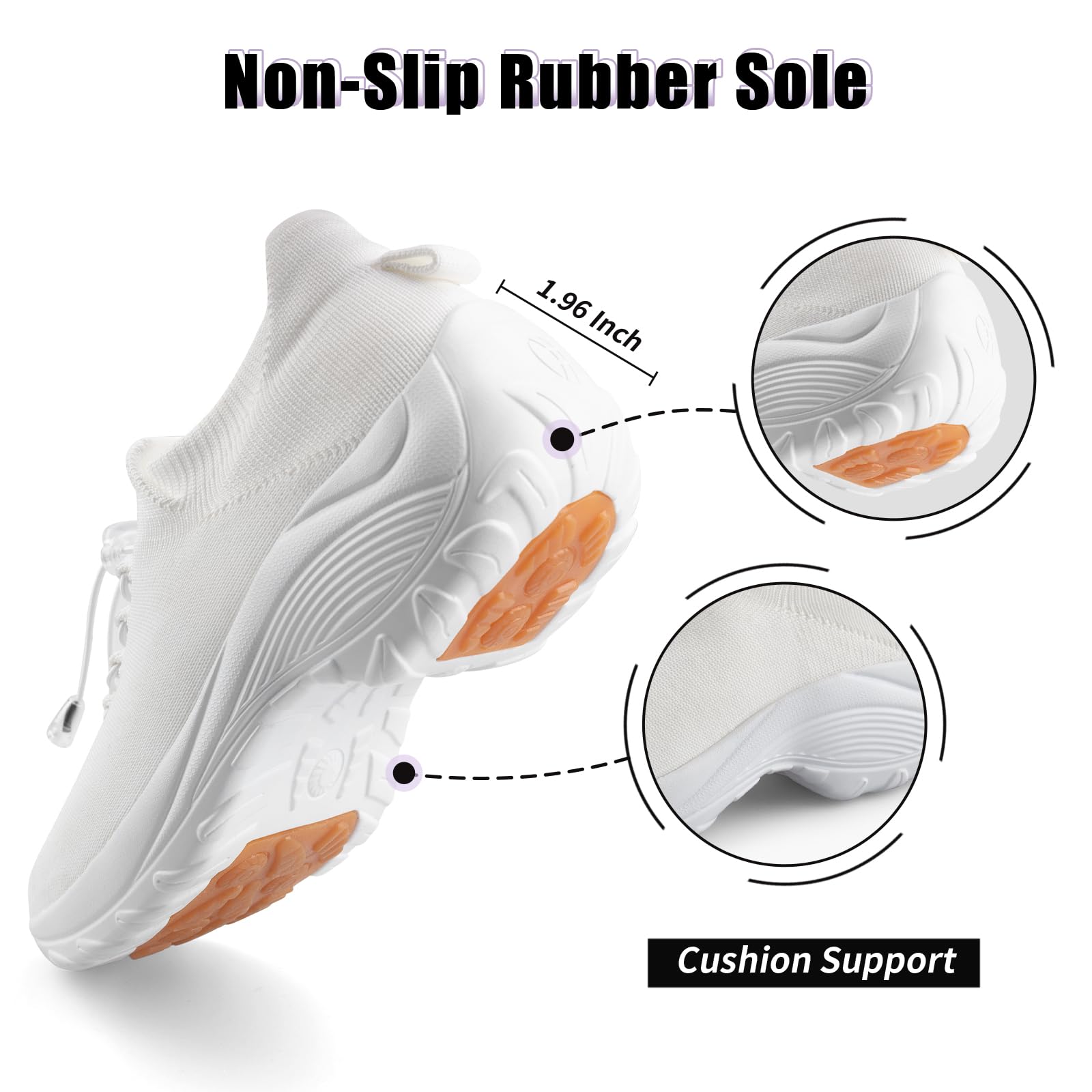 Women's Orthopedic Stretch Cushion Shoes Slip On Walking Shoes