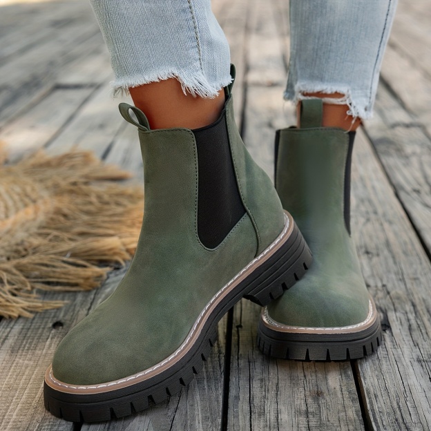 Women's Orthopaedic Chunky Platform Chelsea Boots – Supportive Design, All-Day Elegance