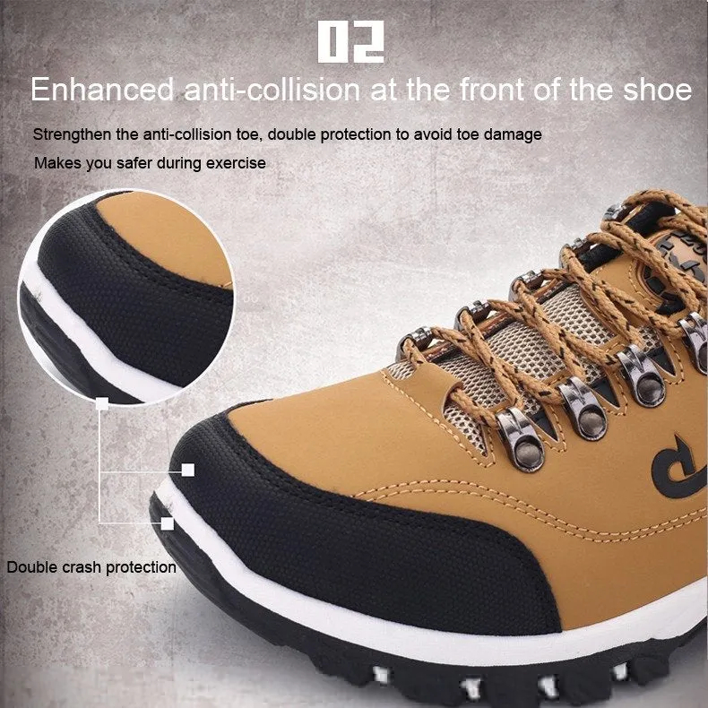 Men's Orthopedic Shoes Anti-collision Anti-slip Rubber Hiking Sneakers