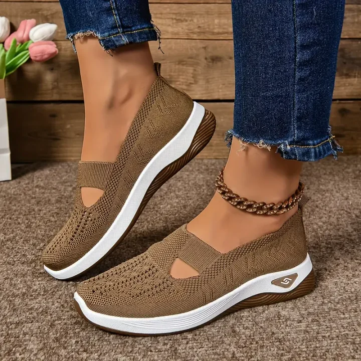 Women's Casual Breathable Slip On Orthopedic Walking Sneakers