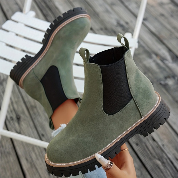 Women's Orthopaedic Chunky Platform Chelsea Boots – Supportive Design, All-Day Elegance