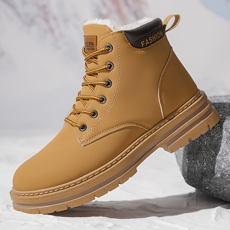 Men's Slip-Resistant Outdoor Snow Boots for Hiking, Running, Gym