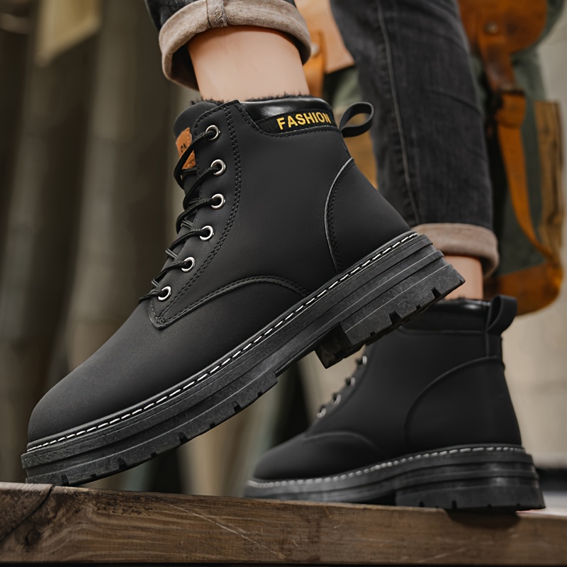 Men's Slip-Resistant Outdoor Snow Boots for Hiking, Running, Gym