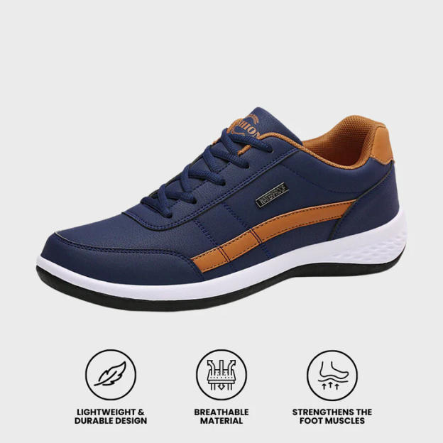 Men's Orthopedic Leather Sneakers