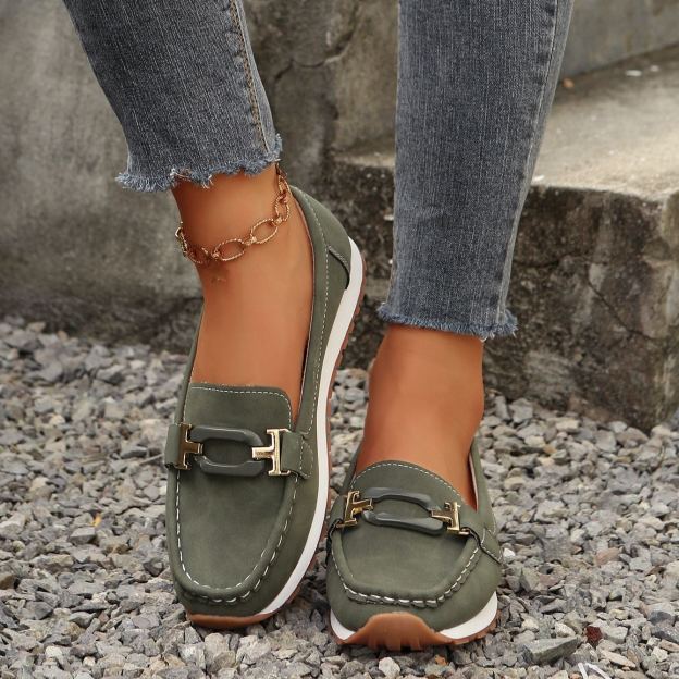 Women's Slip-On Platform Casual Loafers
