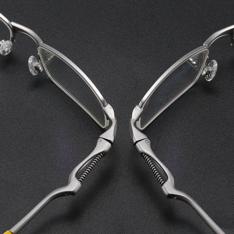 LUNETTES DE LECTURE MULTIFOCALES PHOTOCHROMIQUES SEMI-CERCLÉES À CHARNIÈRES FLEXIBLES