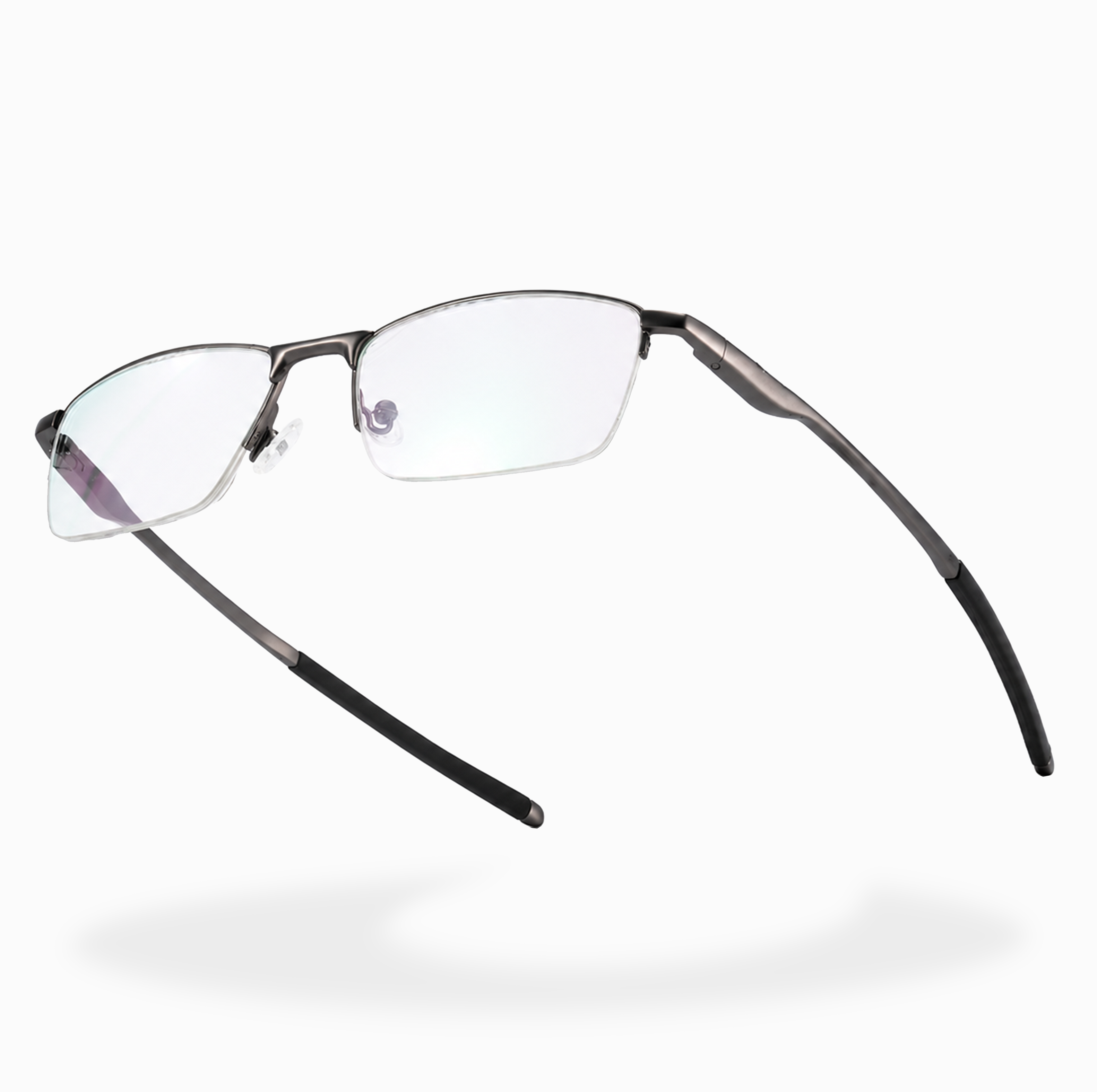 BUSINESS-STYLE SEMI-RIMLESS MINIMALIST PHOTOCHROMIC MULTIFOCAL READING GLASSES