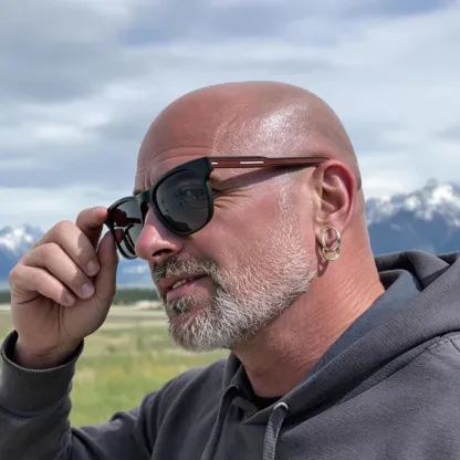 BUSINESS LARGE FRAME SPRING MULTI-FOCAL COLOR CHANGING READING GLASSES