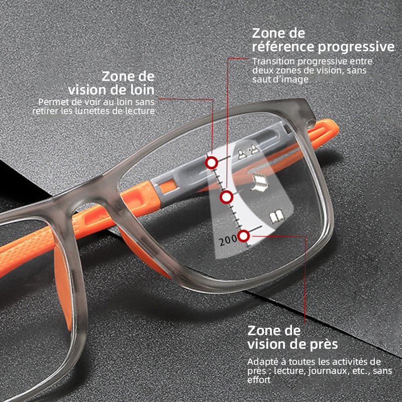 SPORTS ULTRA-LÉGERS LUNETTES DE PRÉSYTOPIE ANTI-LUMIÈRE BLEUE