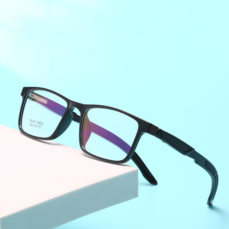 SIMPLE SQUARE LARGE FRAME SPORTS COLOR CHANGING MULTI-FOCAL READING GLASSES