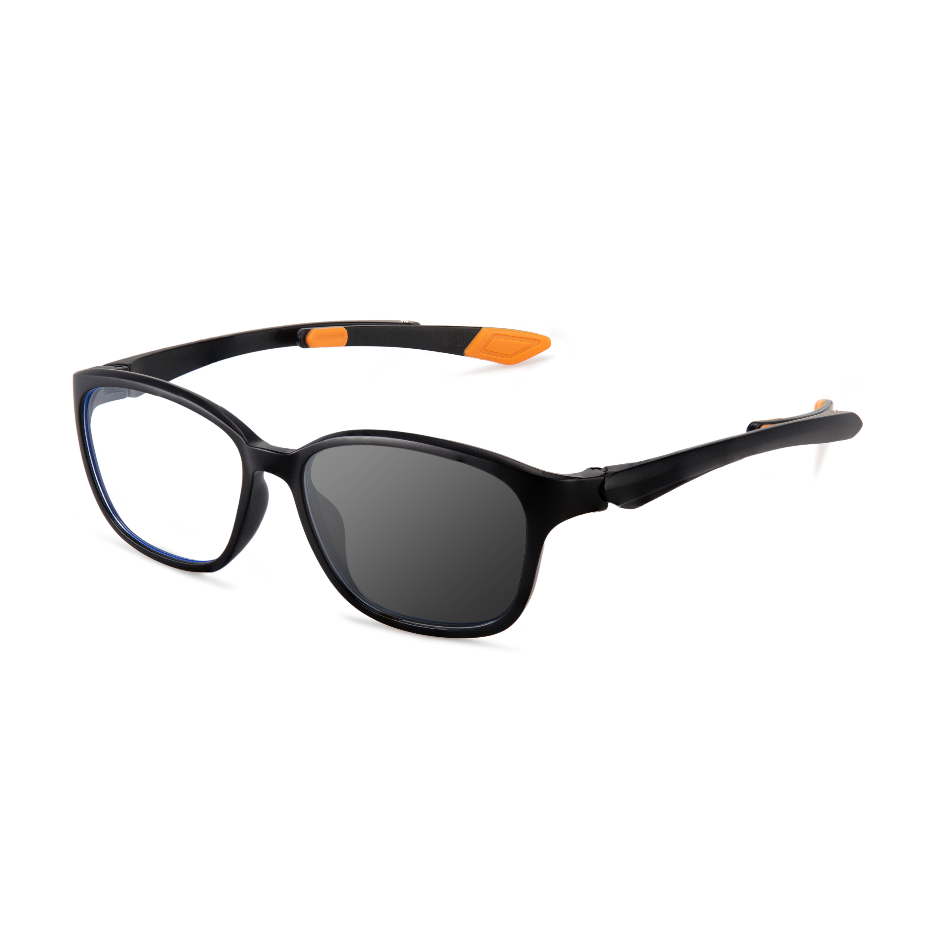 FASHIONABLE LARGE SQUARE FRAME WITH DETACHABLE PHOTOCHROMIC MULTIFOCAL LENSES