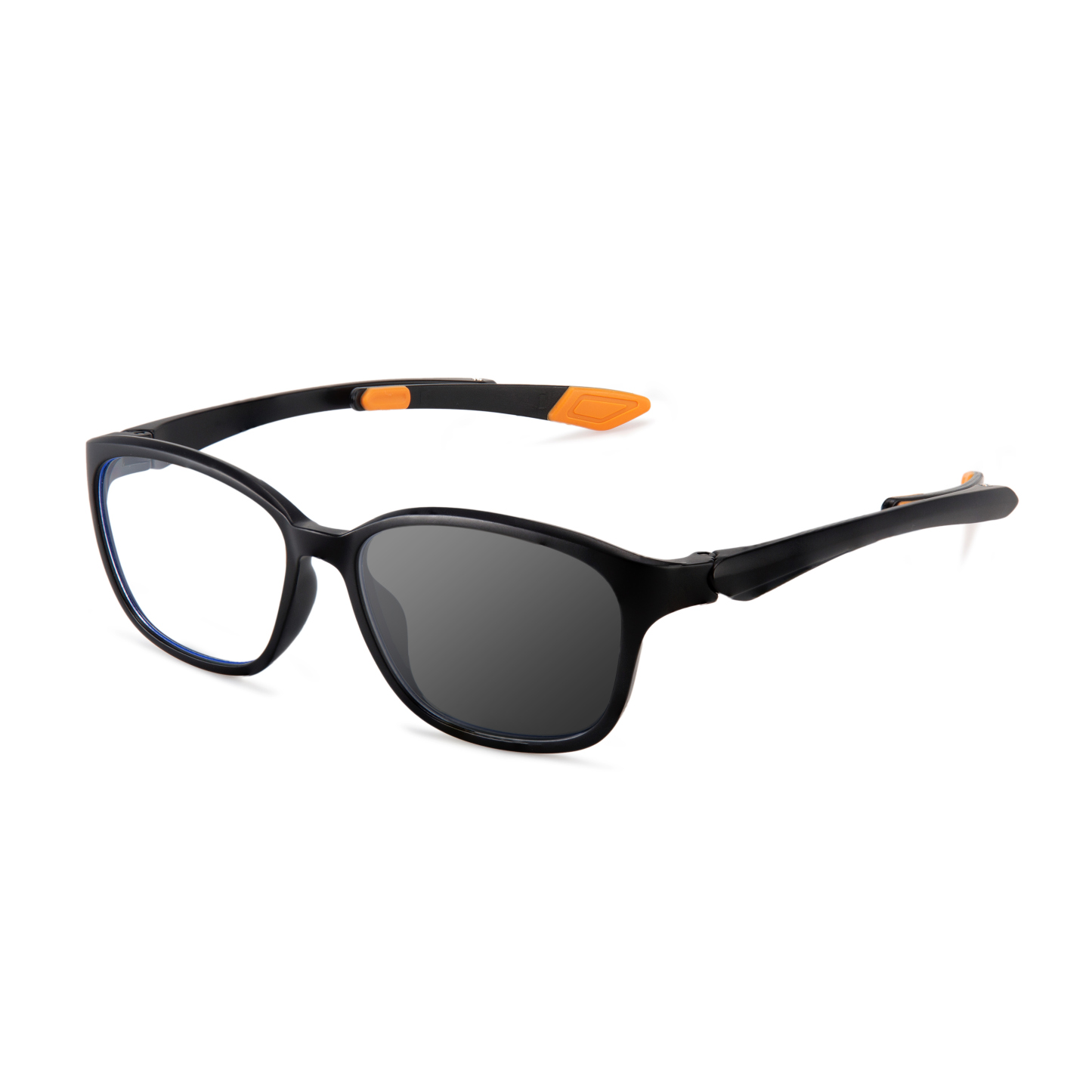 FASHIONABLE LARGE SQUARE FRAME WITH DETACHABLE PHOTOCHROMIC MULTIFOCAL LENSES