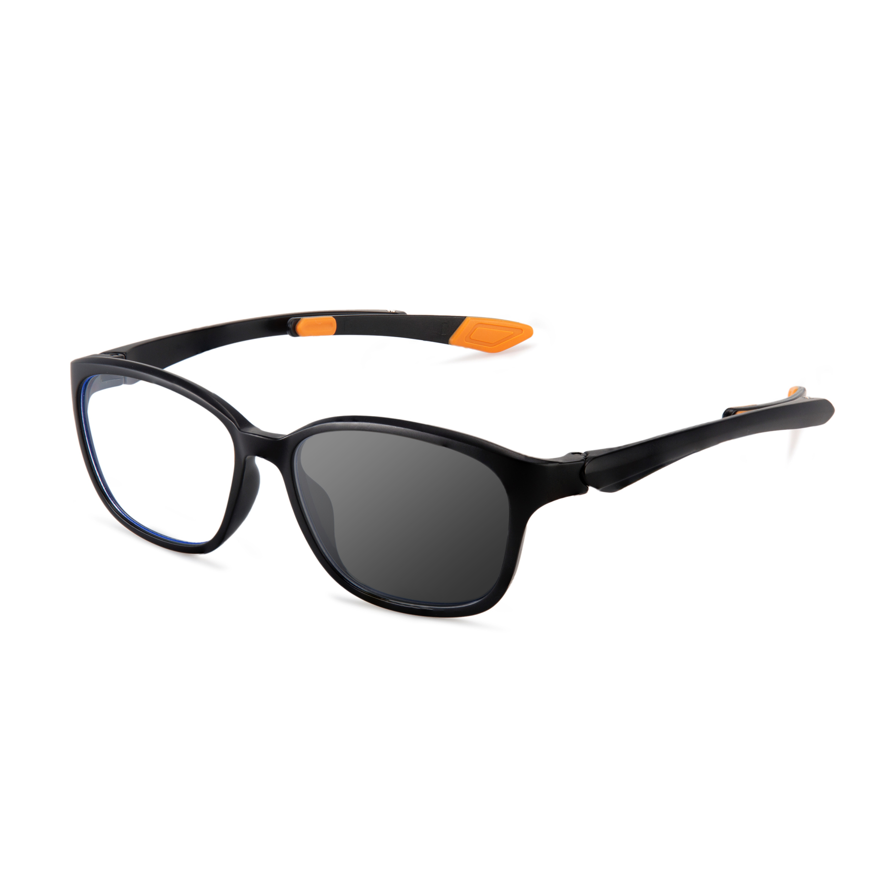 FASHIONABLE LARGE SQUARE FRAME WITH DETACHABLE PHOTOCHROMIC MULTIFOCAL LENSES