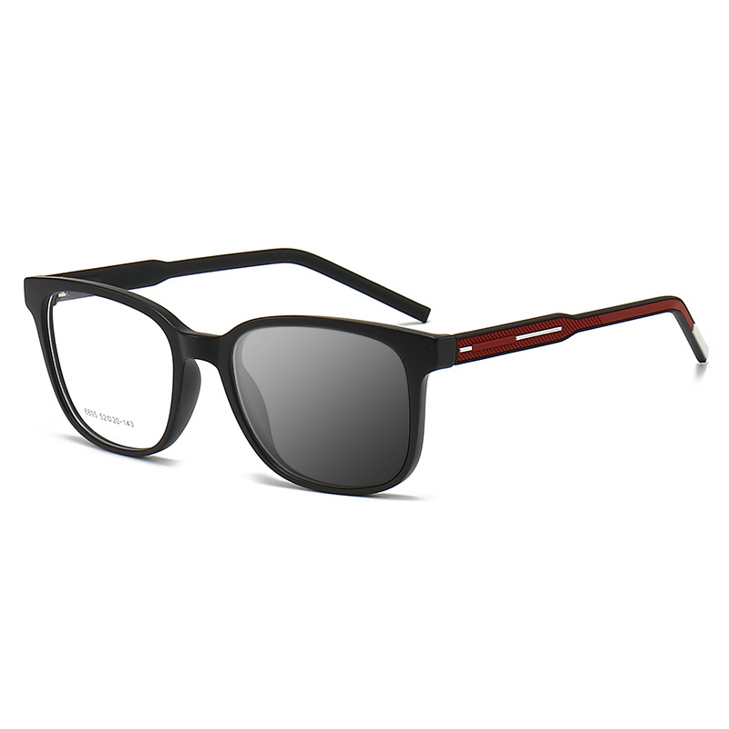 BUSINESS SQUARE LARGE FRAME SPRING HINGE COLOR CHANGING READING GLASSES