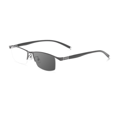 HALF FRAME FASHION STRIPED ULTRA-LIGHT COLOR CHANGING READING GLASSES