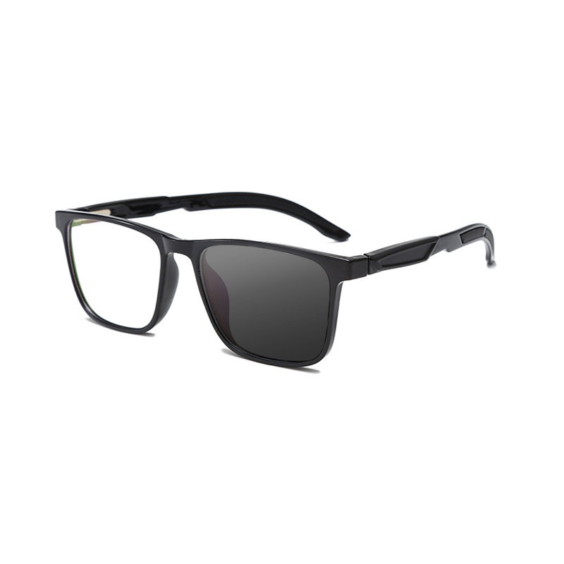 SIMPLE SQUARE LARGE FRAME SPORTS COLOR CHANGING MULTI-FOCAL READING GLASSES