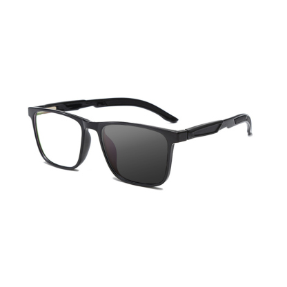 SIMPLE SQUARE LARGE FRAME SPORTS COLOR CHANGING MULTI-FOCAL READING GLASSES