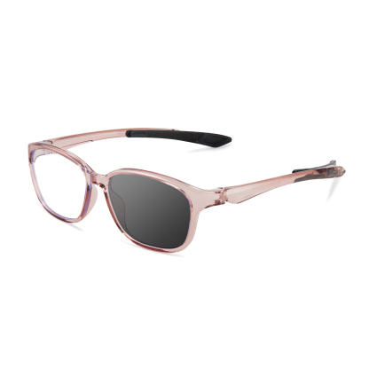 FASHIONABLE LARGE SQUARE FRAME WITH DETACHABLE PHOTOCHROMIC MULTIFOCAL LENSES
