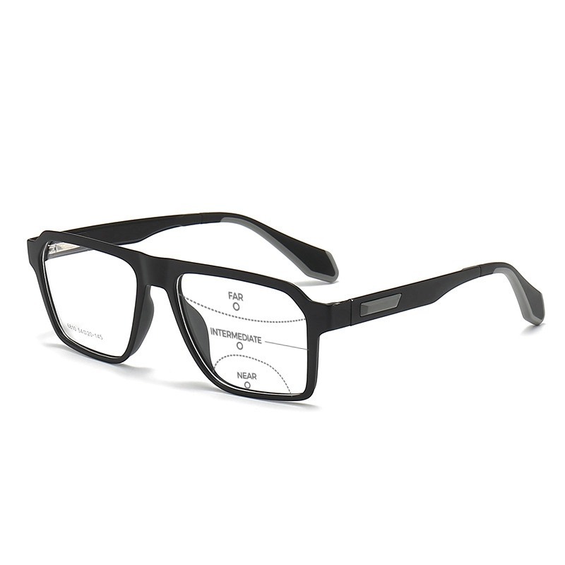 LUNETTES DE LECTURE RÉTRO À GRANDE MONTURE POUR LE SPORT, À VERRES PHOTOCHROMIQUES MULTIFOCAUX