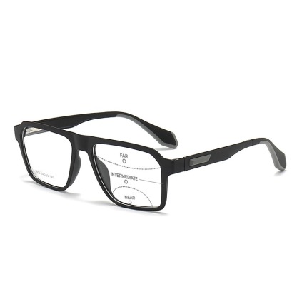 LUNETTES DE LECTURE RÉTRO À GRANDE MONTURE POUR LE SPORT, À VERRES PHOTOCHROMIQUES MULTIFOCAUX