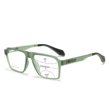 LUNETTES DE LECTURE RÉTRO À GRANDE MONTURE POUR LE SPORT, À VERRES PHOTOCHROMIQUES MULTIFOCAUX