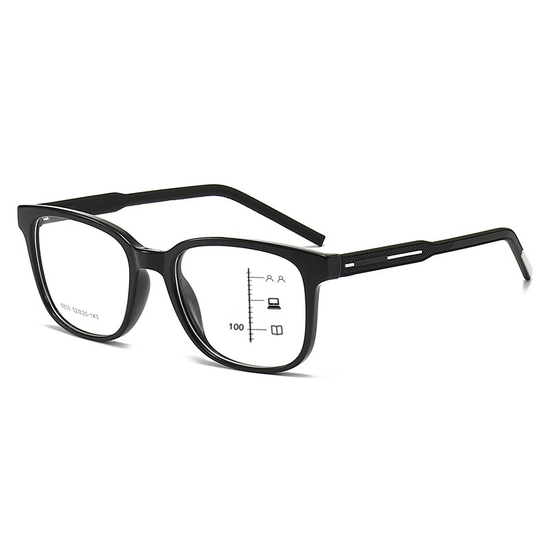 LUNETTES DE LECTURE MULTIFOCALES PROFESSIONNELLES À GRANDE MONTURE, AVEC CHARNIÈRES À RESSORT ET VERRES PHOTOCHROMIQUES