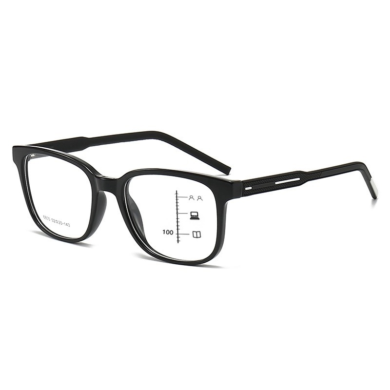 LUNETTES DE LECTURE MULTIFOCALES PROFESSIONNELLES À GRANDE MONTURE, AVEC CHARNIÈRES À RESSORT ET VERRES PHOTOCHROMIQUES