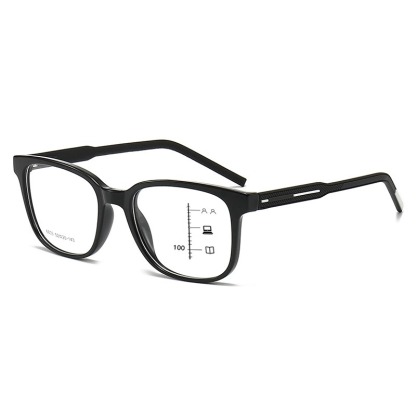 LUNETTES DE LECTURE MULTIFOCALES PROFESSIONNELLES À GRANDE MONTURE, AVEC CHARNIÈRES À RESSORT ET VERRES PHOTOCHROMIQUES