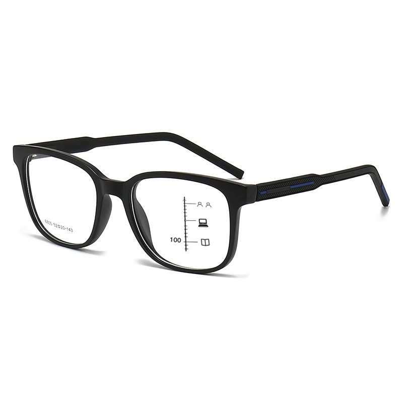 LUNETTES DE LECTURE MULTIFOCALES PROFESSIONNELLES À GRANDE MONTURE, AVEC CHARNIÈRES À RESSORT ET VERRES PHOTOCHROMIQUES