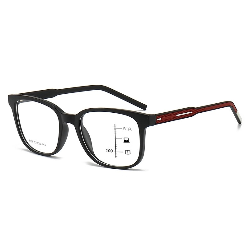 LUNETTES DE LECTURE MULTIFOCALES PROFESSIONNELLES À GRANDE MONTURE, AVEC CHARNIÈRES À RESSORT ET VERRES PHOTOCHROMIQUES