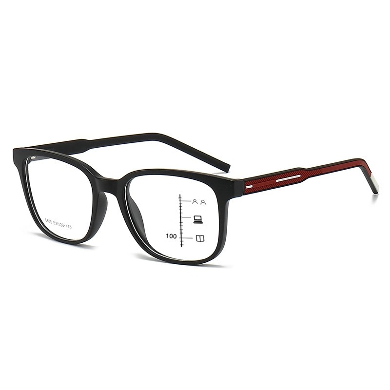 LUNETTES DE LECTURE MULTIFOCALES PROFESSIONNELLES À GRANDE MONTURE, AVEC CHARNIÈRES À RESSORT ET VERRES PHOTOCHROMIQUES