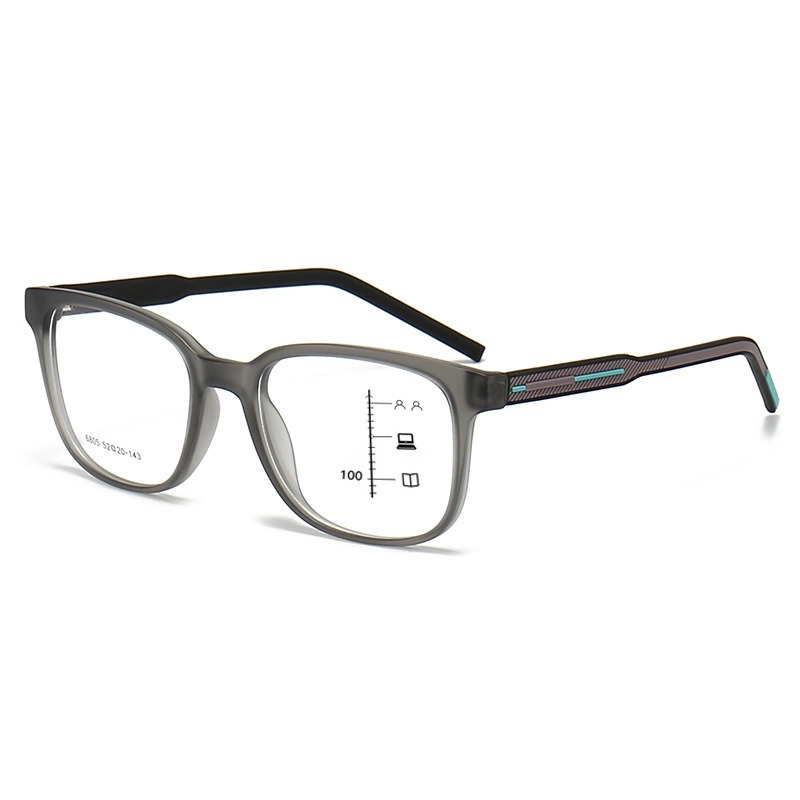 LUNETTES DE LECTURE MULTIFOCALES PROFESSIONNELLES À GRANDE MONTURE, AVEC CHARNIÈRES À RESSORT ET VERRES PHOTOCHROMIQUES