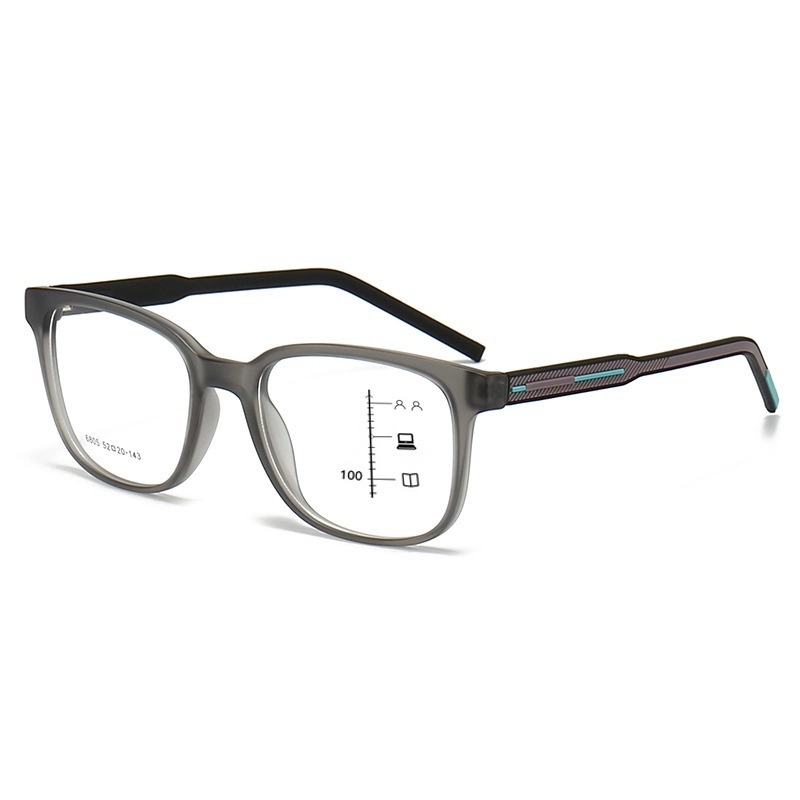 LUNETTES DE LECTURE MULTIFOCALES PROFESSIONNELLES À GRANDE MONTURE, AVEC CHARNIÈRES À RESSORT ET VERRES PHOTOCHROMIQUES