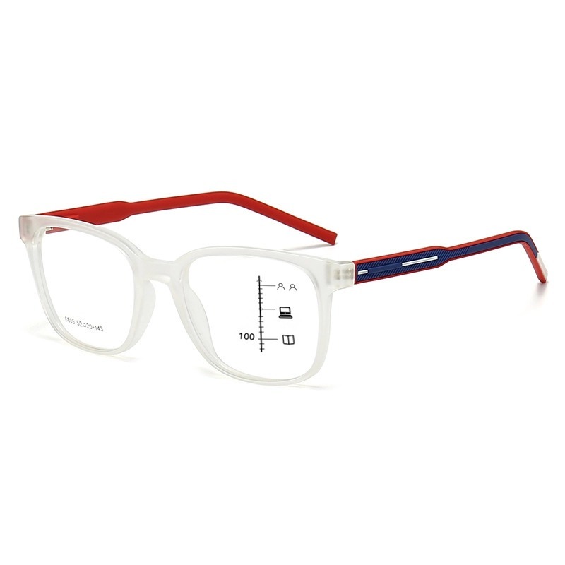 LUNETTES DE LECTURE MULTIFOCALES PROFESSIONNELLES À GRANDE MONTURE, AVEC CHARNIÈRES À RESSORT ET VERRES PHOTOCHROMIQUES