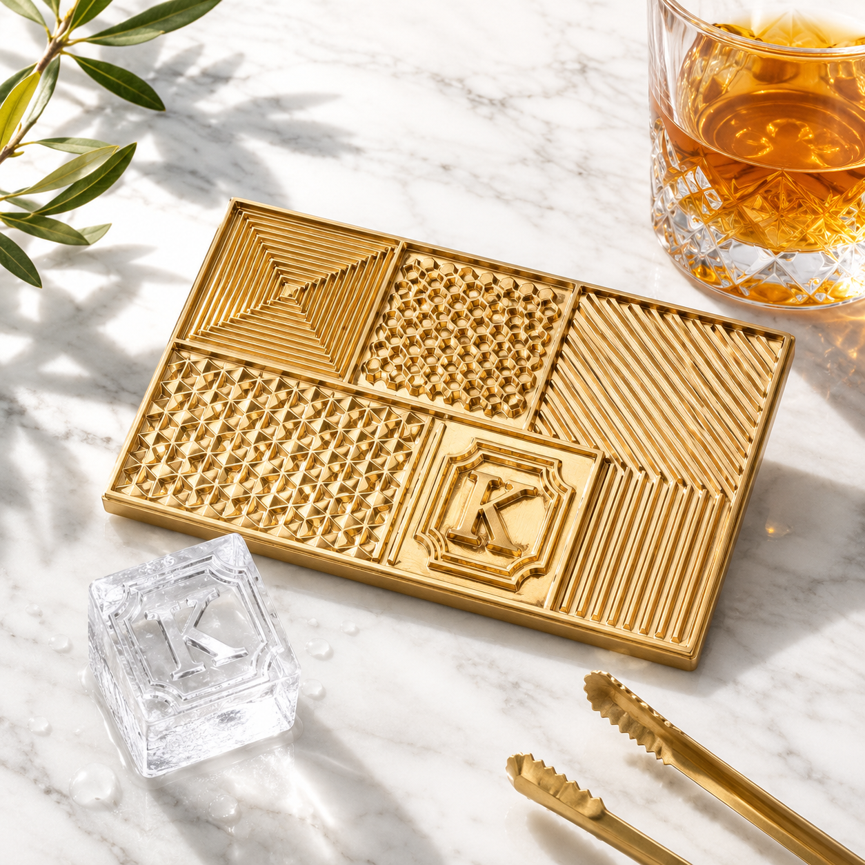 Custom Ice Plate with Company Logo for Restaurants, Hotels and Bars