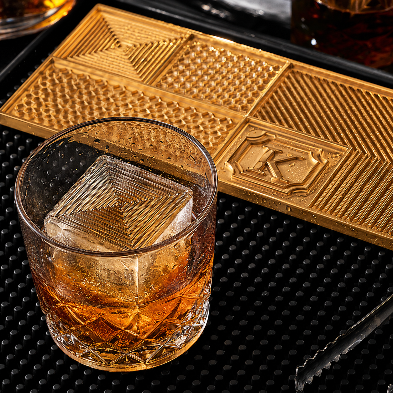 Custom Ice Branding Plate for Cocktail Lounges and Private Home Bars