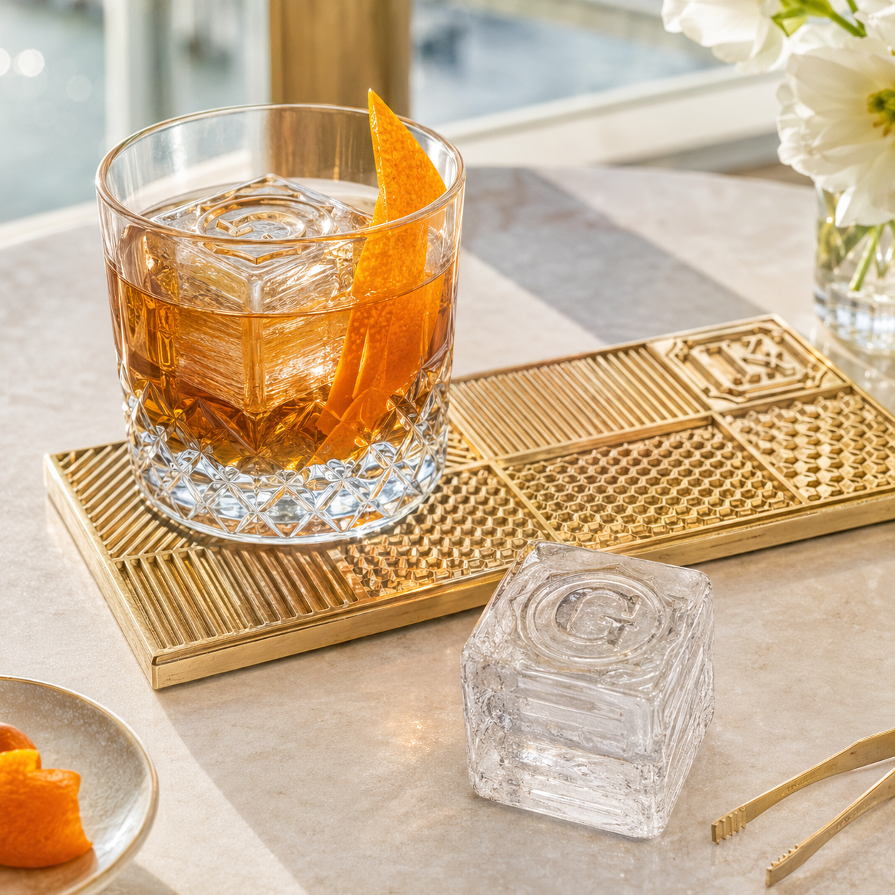 Custom Brass Ice Cube Branding Plate for Logos, Names and Monograms