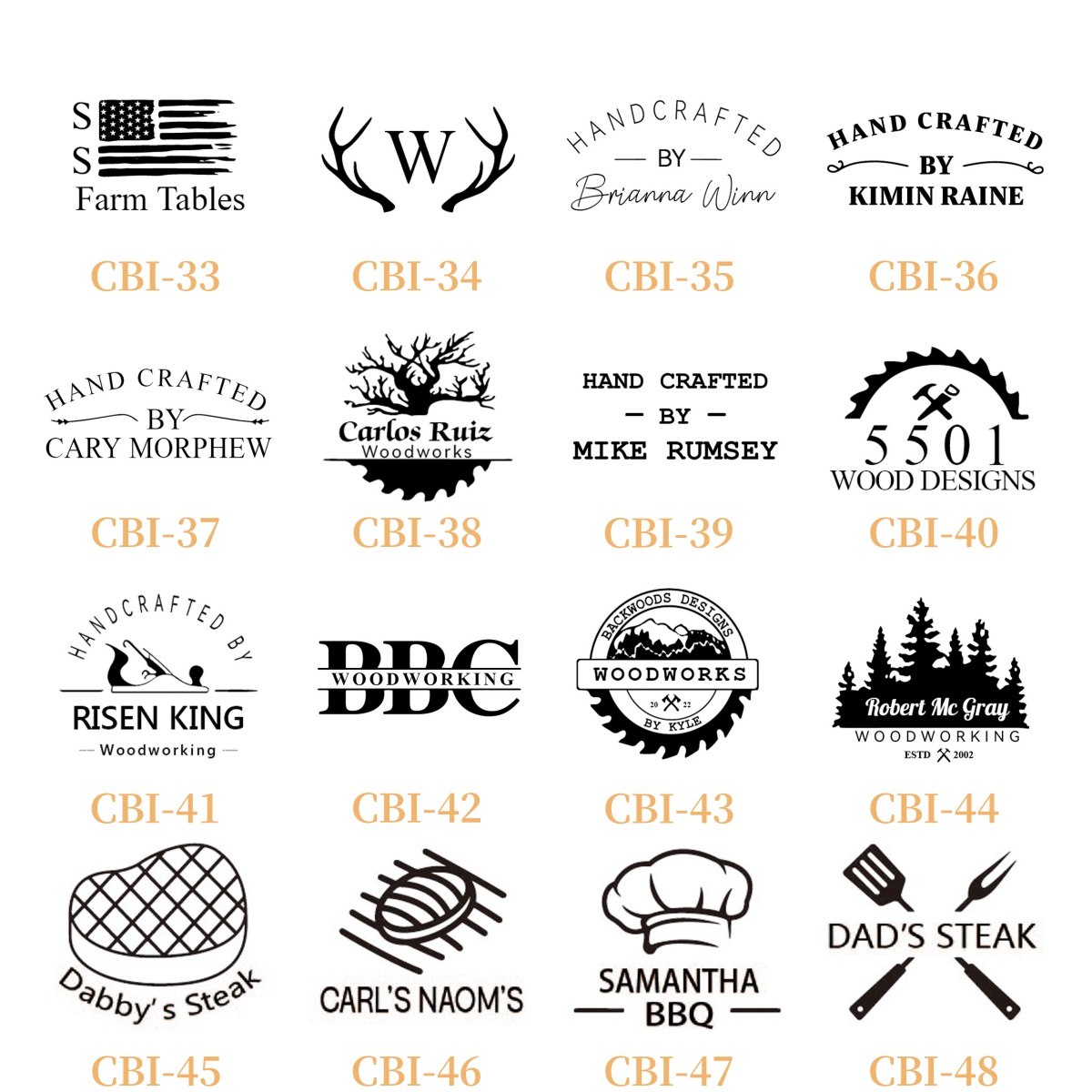 Custom  Branding Iron for Woodworking, Engraved Logo Stamp for Personalized Craft Projects