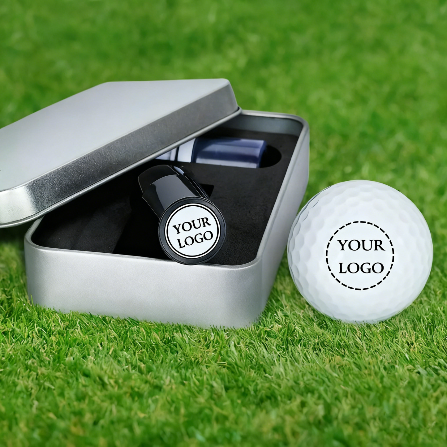 Personalized Golf Ball Stamp Custom Logo Golf Accessories Team Gift for Anniversary Custom Gift For Husband Valentine's Day Gift