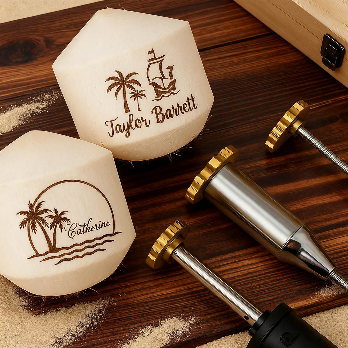 Custom Cocount Branding Iron Food Branding Iron for Small Business Adjustable Temperature Heated Food Stamp Personalized Electric Logo Iron 