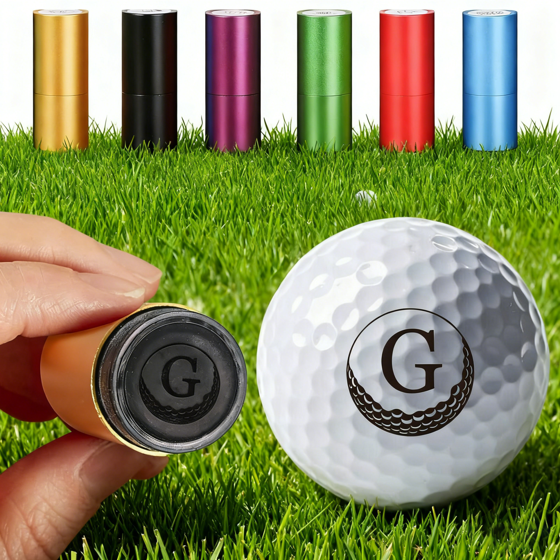 Personalized Golf Ball Stamp Custom Logo Golf Accessories Team Gift for Anniversary Custom Gift For Husband Valentine's Day Gift
