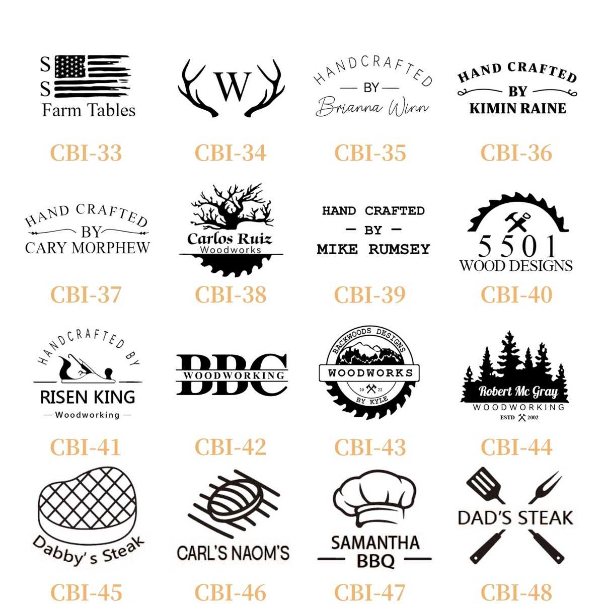 Custom  Branding Iron for Woodworking, Engraved Logo Stamp for Personalized Craft Projects